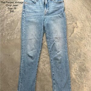 Madewell The Perfect Vintage Crop Jean